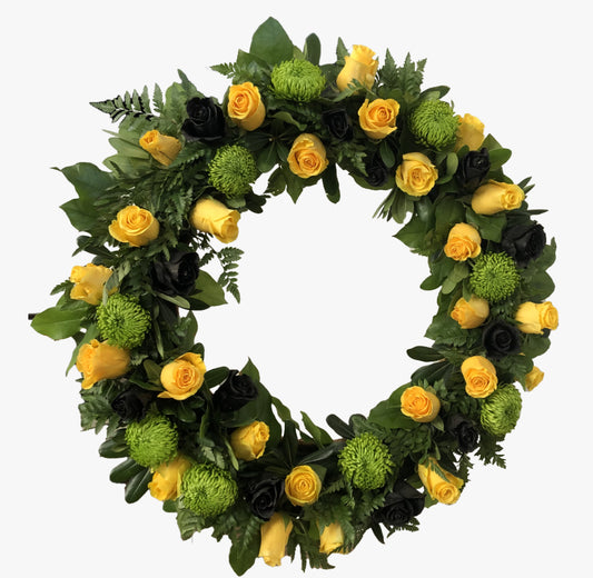 24" Round wreath-GAB001W